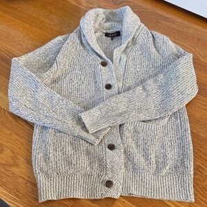 Quince Gray Men's Cardigan Sweater